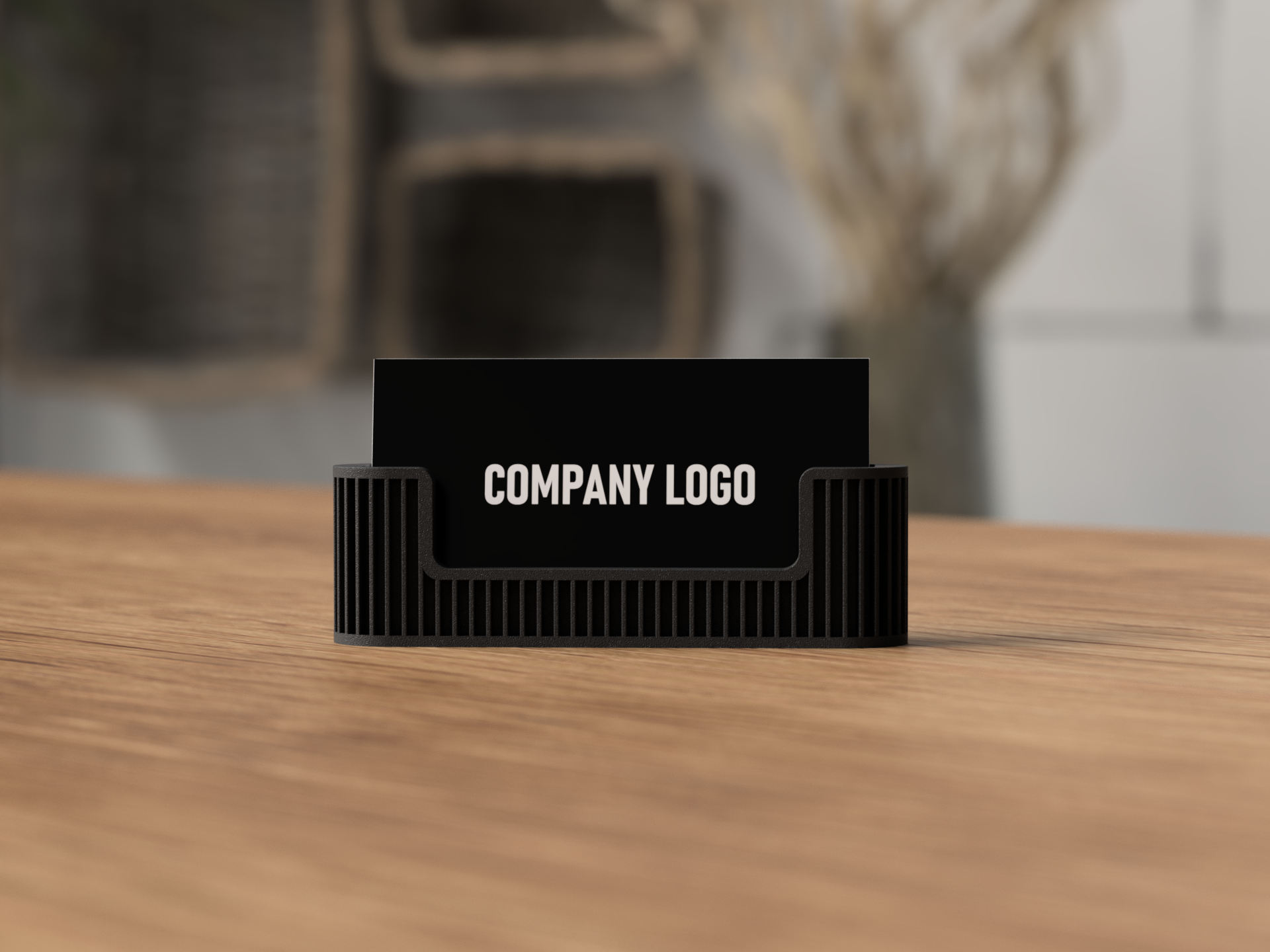 Modern Business Card Desk Holder