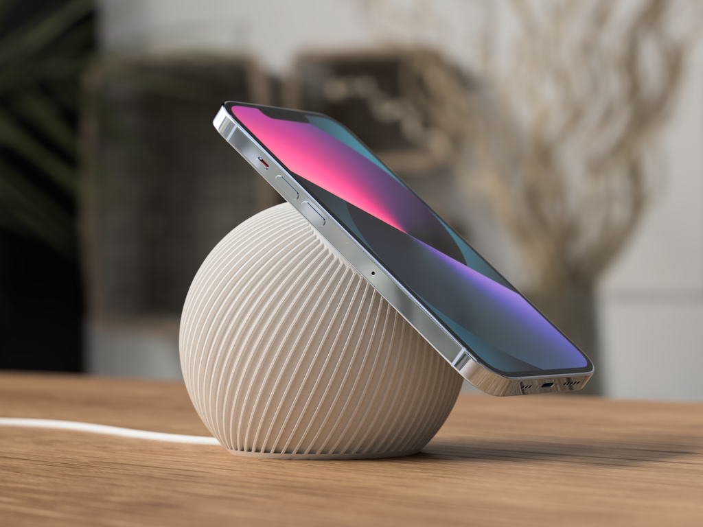 Sleek Magnetic Phone Charger Stand