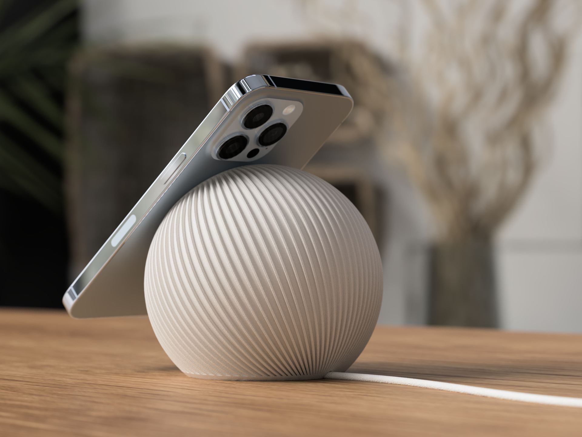 Sleek Magnetic Phone Charger Stand