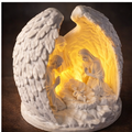 Heavenly Glow Nativity Scene Lamp – Angel Wings Design (10 cm)