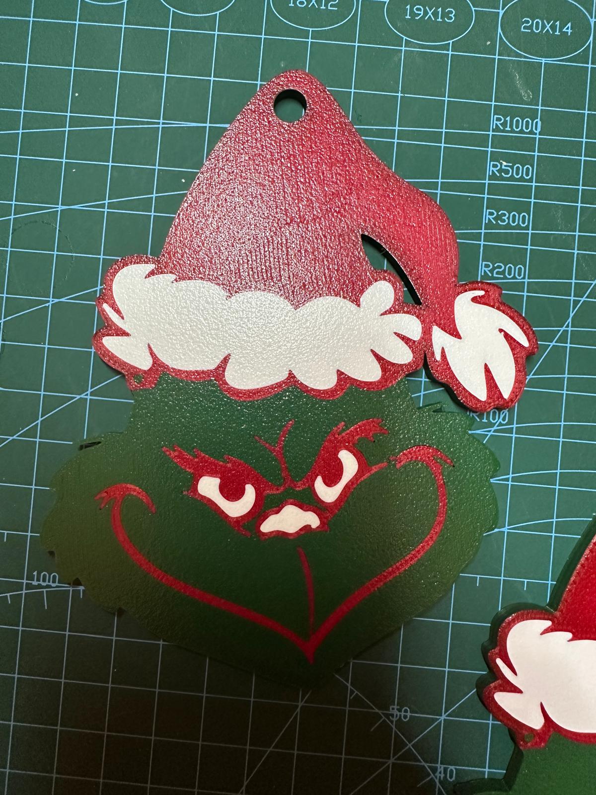 Handmade Grinch Christmas Ornaments | Holiday Decorations & Gifts Pack of 3