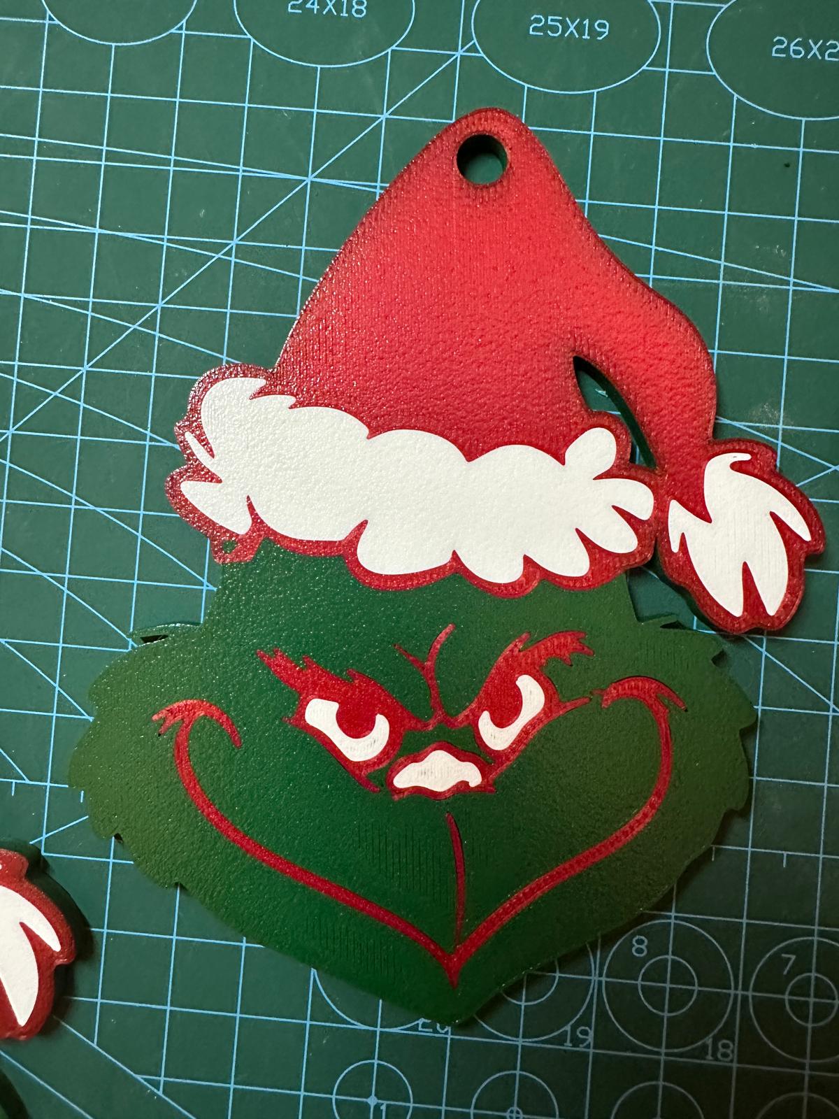 Handmade Grinch Christmas Ornaments | Holiday Decorations & Gifts Pack of 3