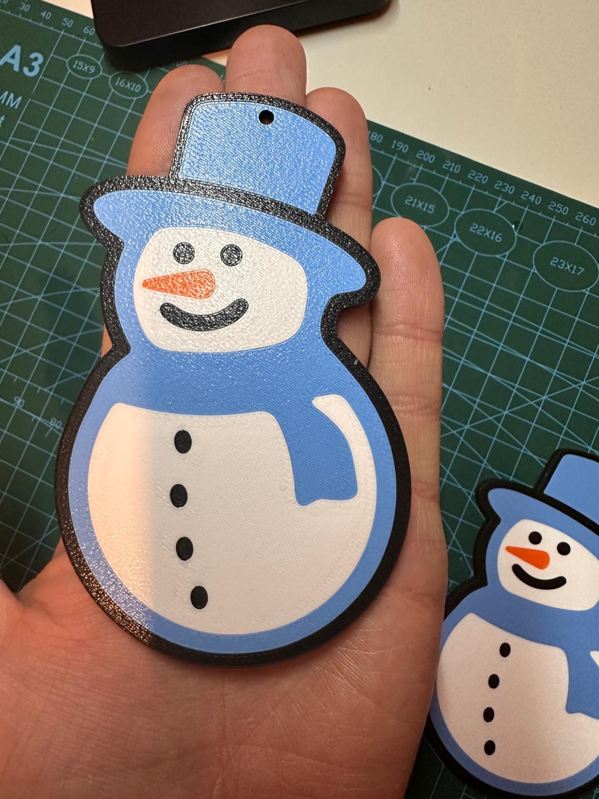Handmade Snowman Christmas Ornaments | Cute Winter Holiday Decor Pack of 3