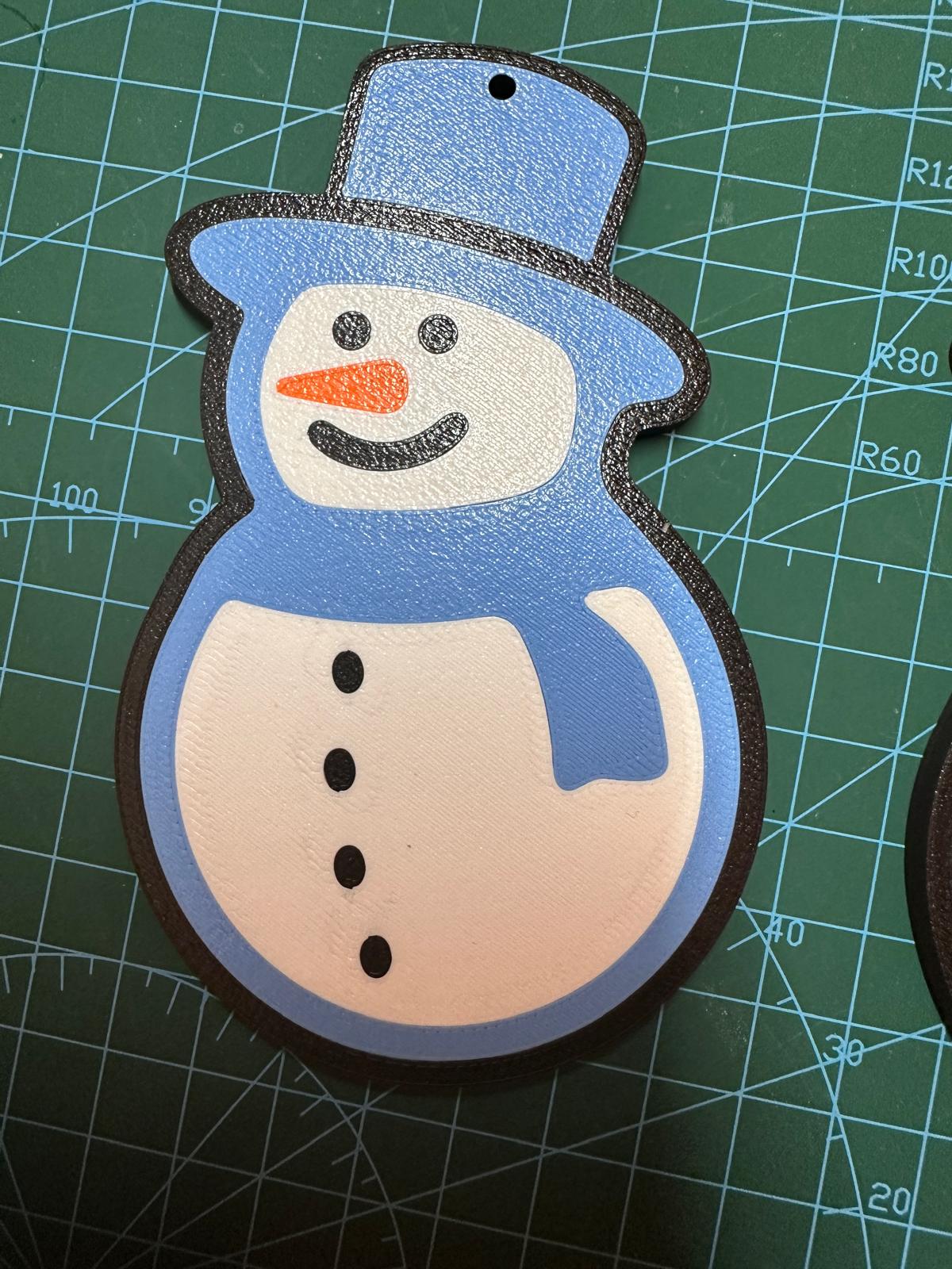 Handmade Snowman Christmas Ornaments | Cute Winter Holiday Decor Pack of 3